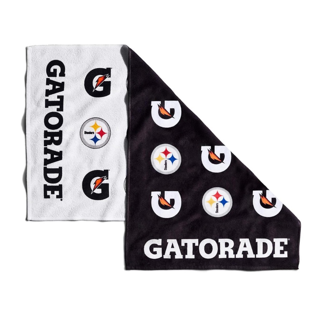 New, Unopened Gatorade NFL Pittsburgh Steelers Towel, 21” x 39"
